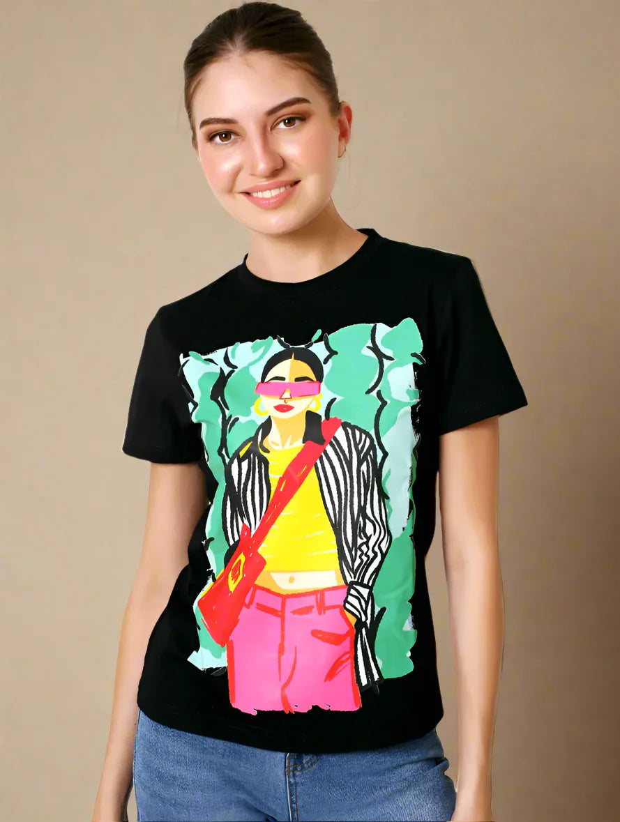 CAROL Regular fit T-shirt | Organic Cotton