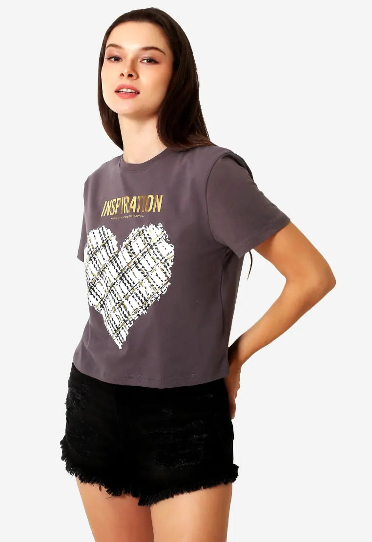 VELOVE Cropped T-Shirt | Organic Cotton