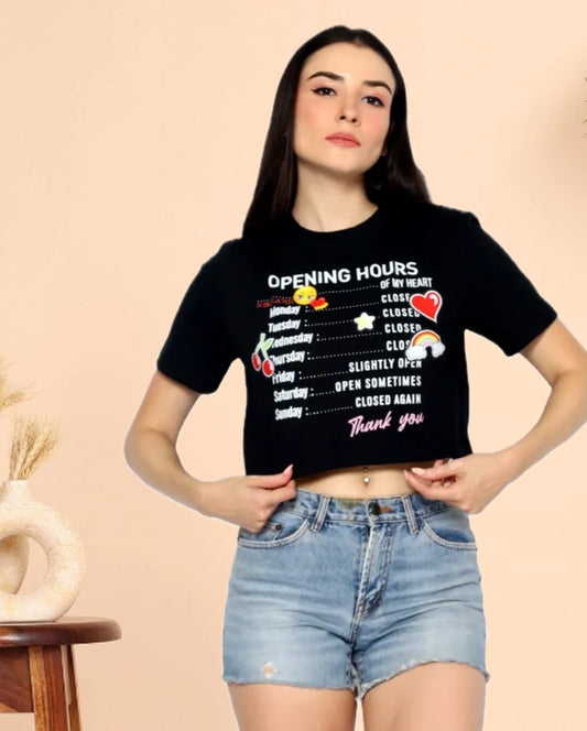 JISOO Shorty Cropped T-Shirt | Organic Cotton