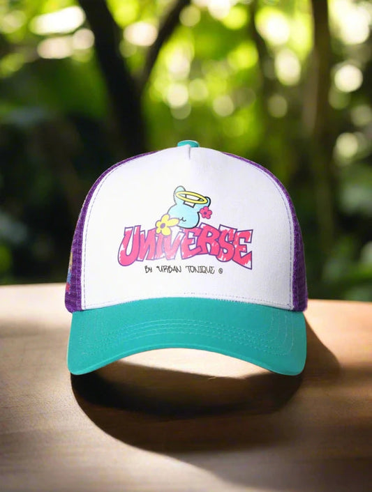 Purple/Blue Trucker Net Cap