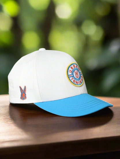 White-Blue Unisex Cap