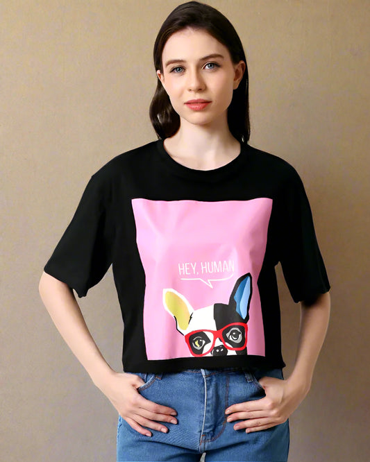PUP Shorty Cropped T-Shirt | Organic Cotton