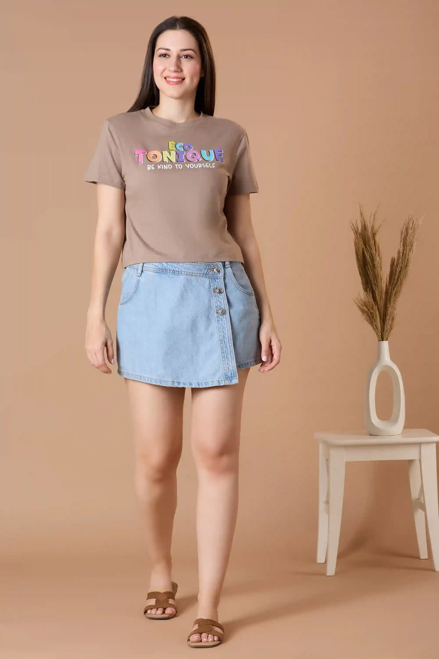 DOLLY Cropped T-Shirt | Organic Cotton