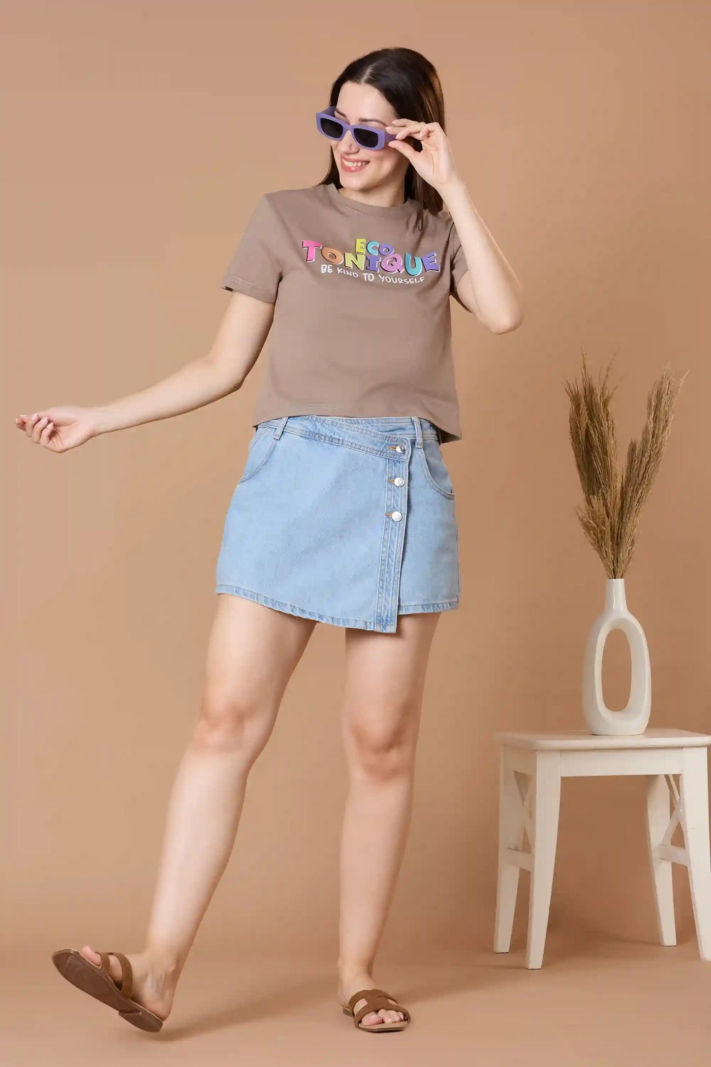 DOLLY Cropped T-Shirt | Organic Cotton