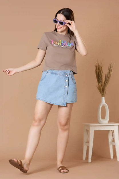 DOLLY Cropped T-Shirt | Organic Cotton
