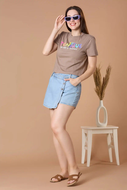 DOLLY Cropped T-Shirt | Organic Cotton