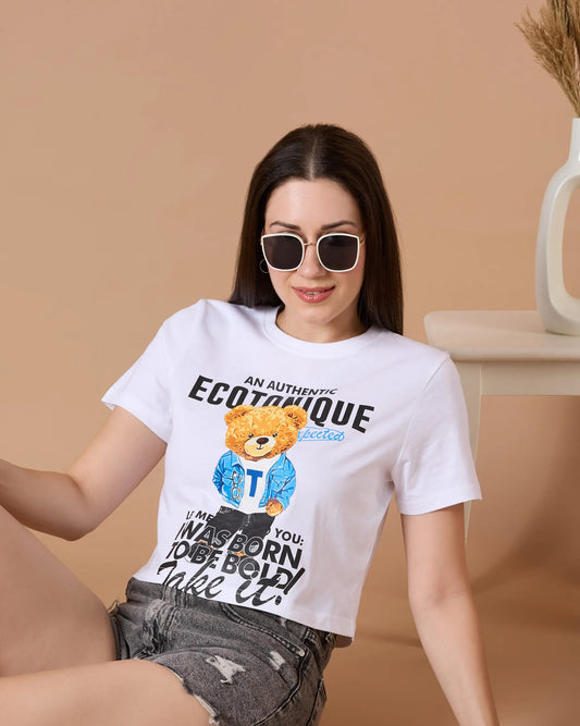 MUNCHKIN Shorty Cropped T-Shirt | Organic Cotton