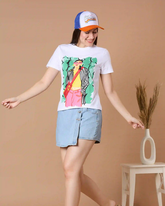 round neck women's tshirt