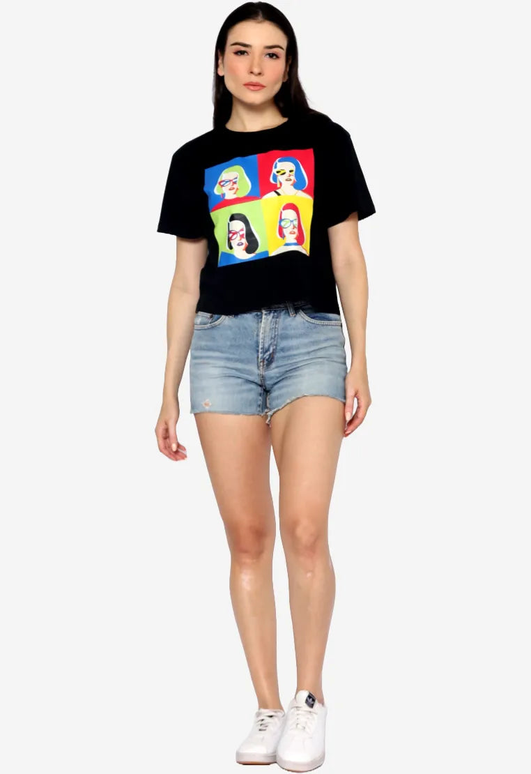 SHERRY Shorty Cropped T-Shirt | Organic Cotton