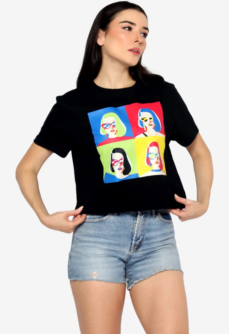 SHERRY Shorty Cropped T-Shirt | Organic Cotton
