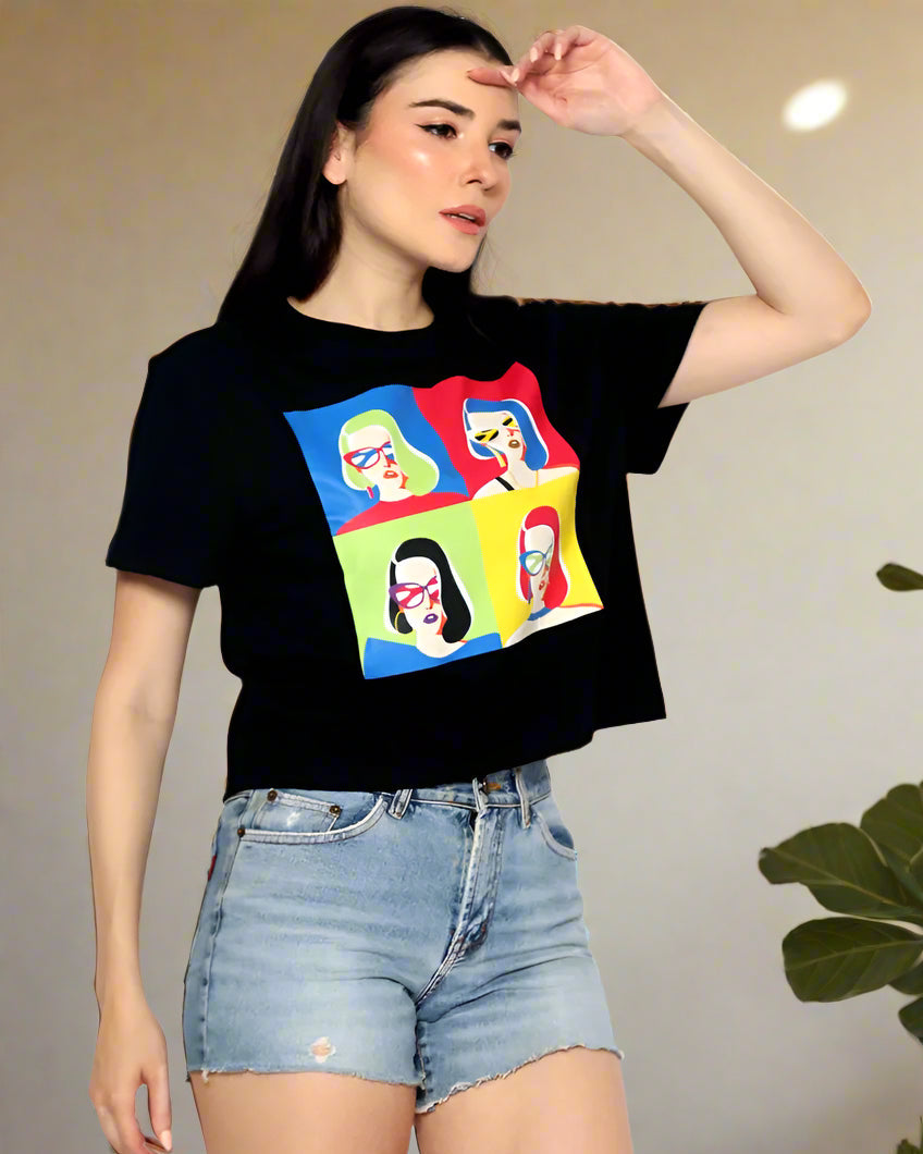 SHERRY Shorty Cropped T-Shirt | Organic Cotton