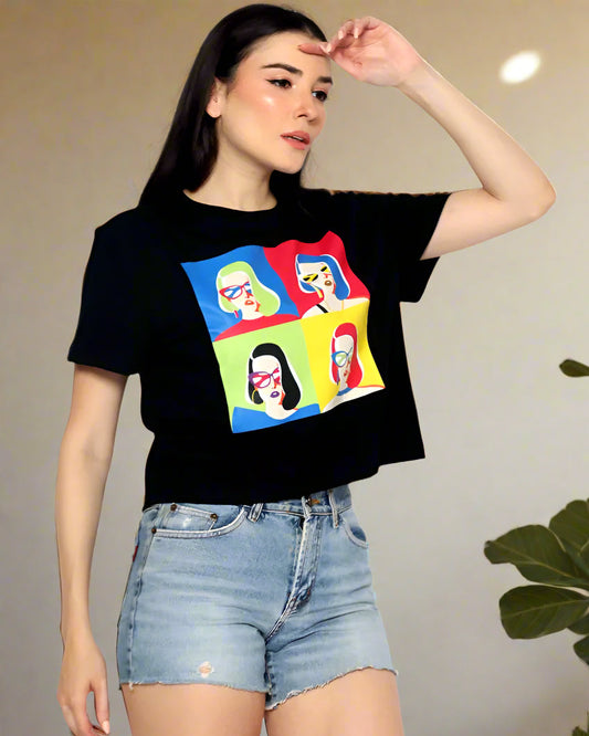 SHERRY Shorty Cropped T-Shirt | Organic Cotton