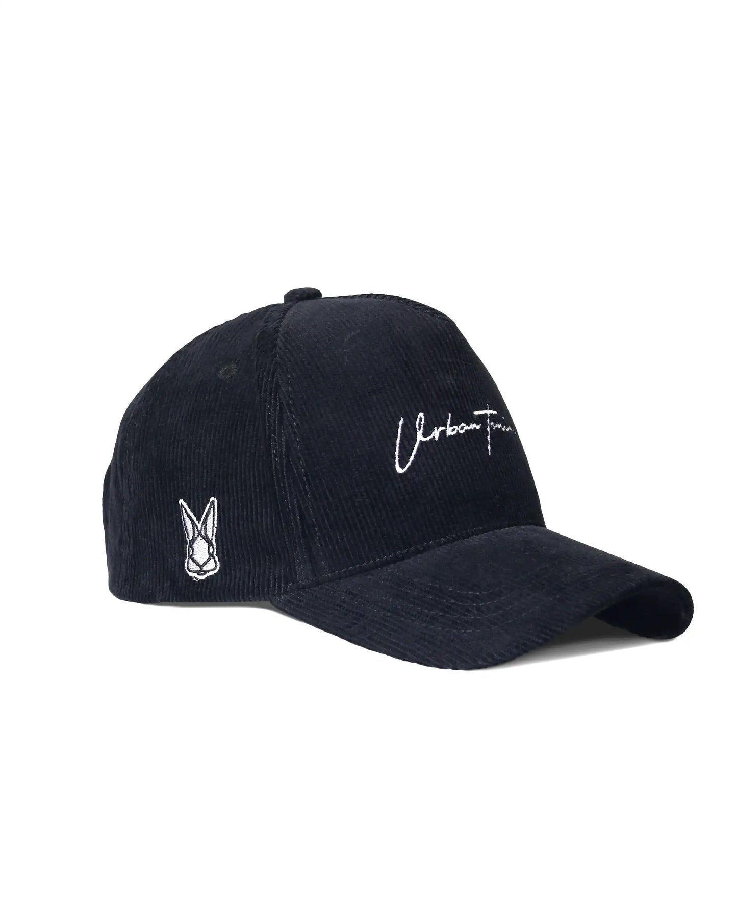 Black Corduroy Unisex Cap