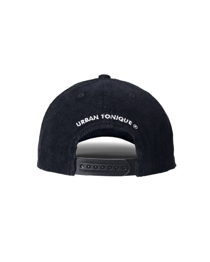 Black Corduroy Unisex Cap