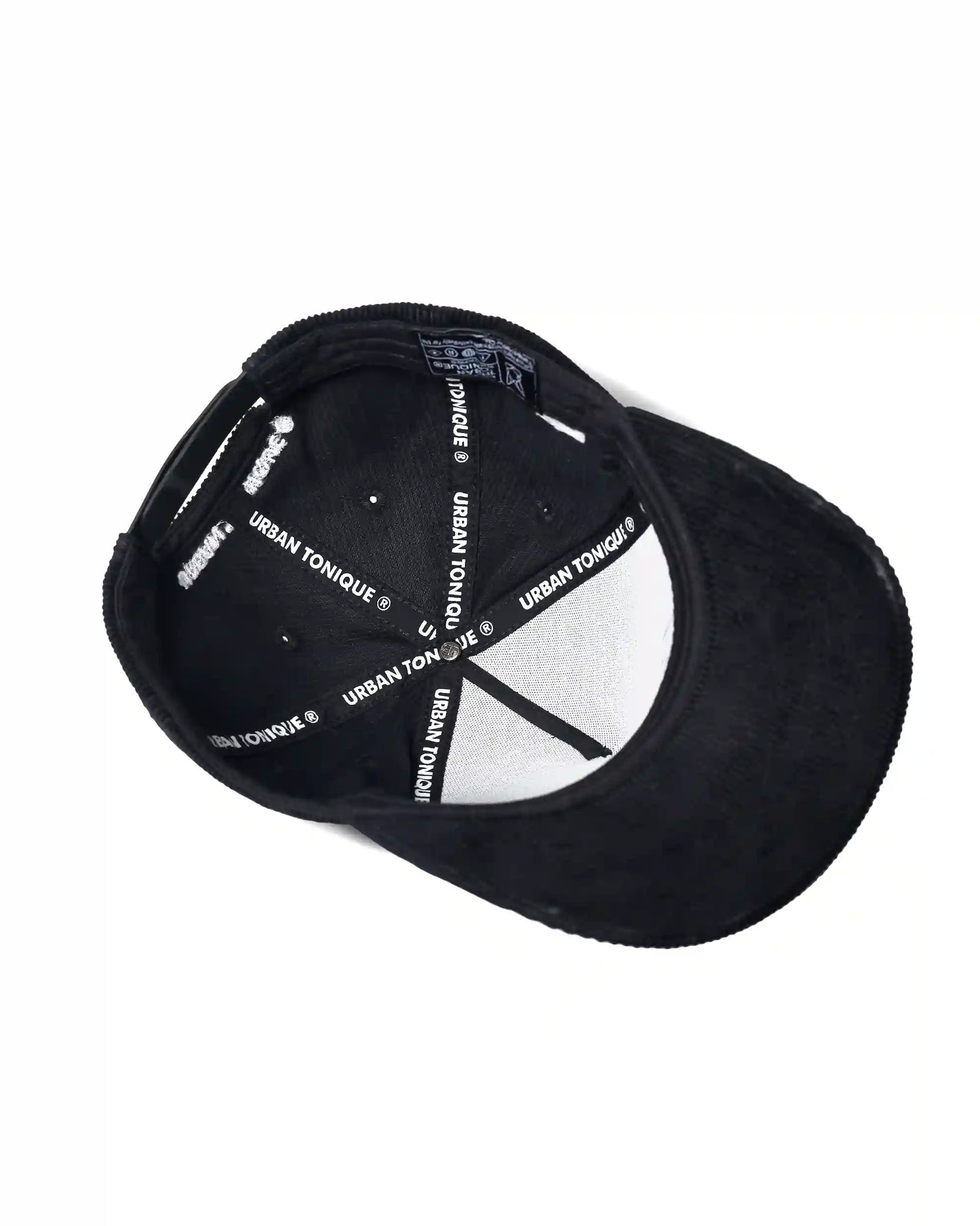 Black Corduroy Unisex Cap