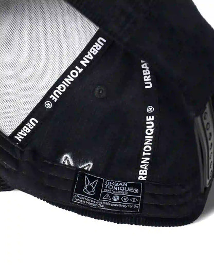Black Corduroy Unisex Cap