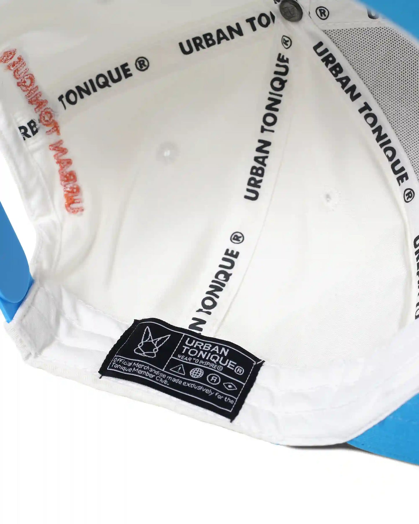 White-Blue Unisex Cap