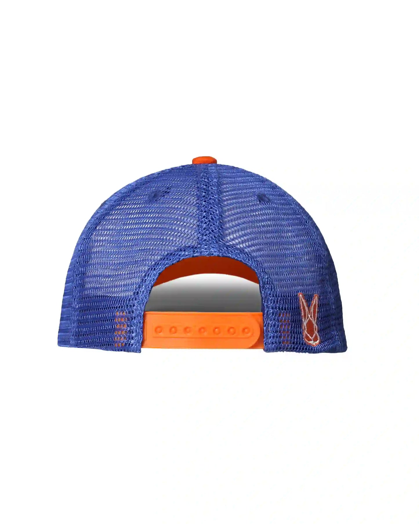 White/Blue Trucker Net Cap