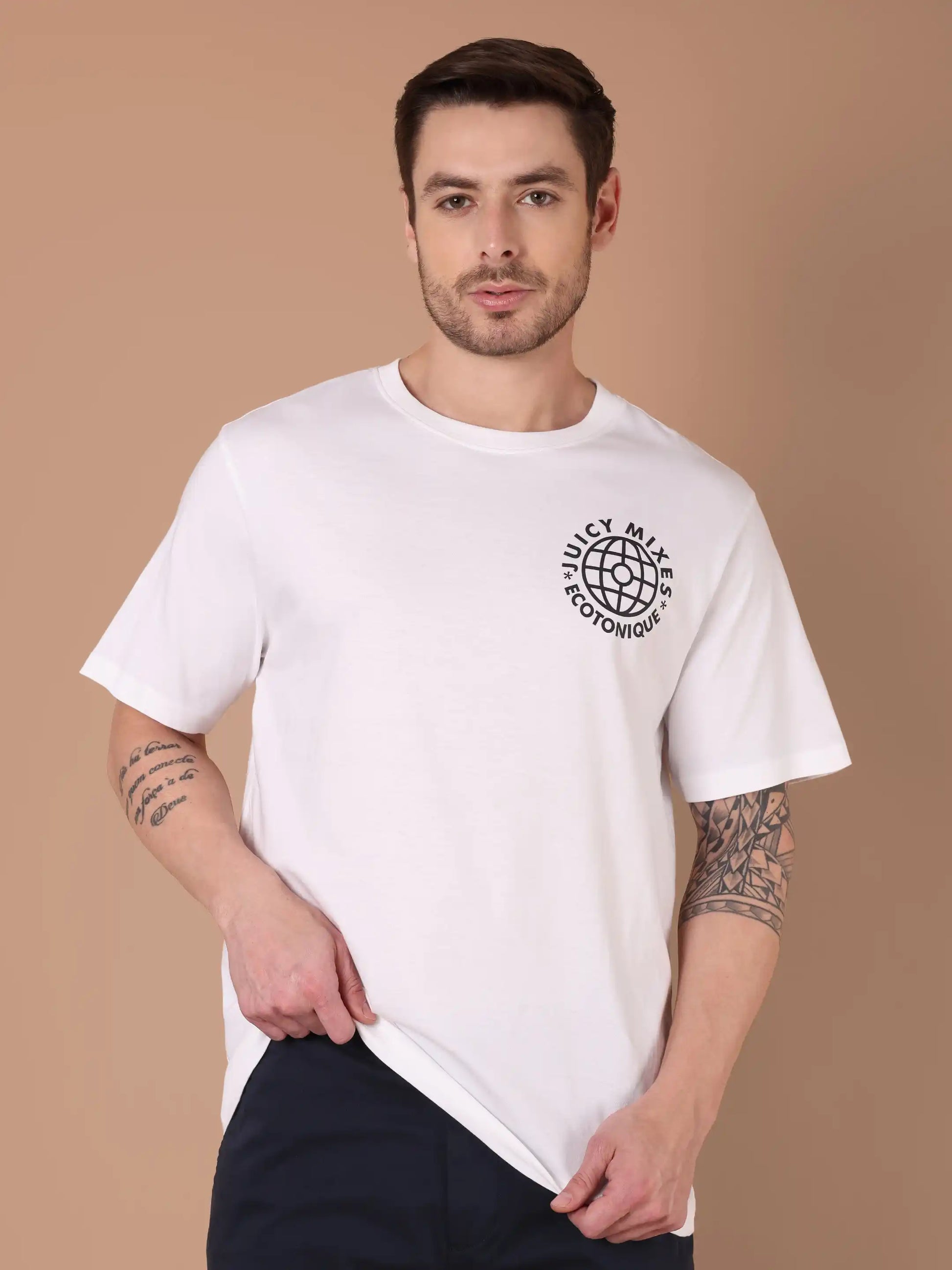 round neck men's tee