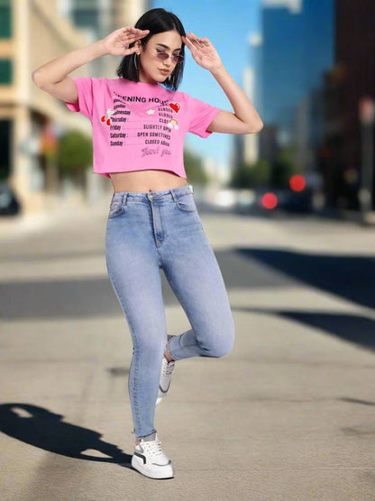 ANGEL Shorty Cropped T-Shirt | Organic Cotton
