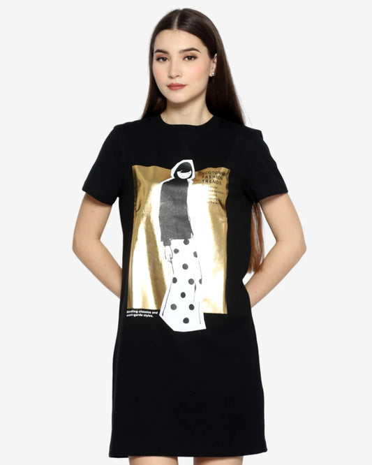 MIYUKI T-shirt Dress | Organic Cotton