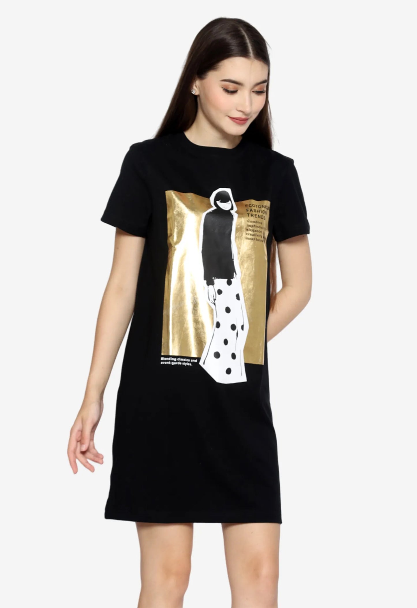MIYUKI T-shirt Dress | Organic Cotton