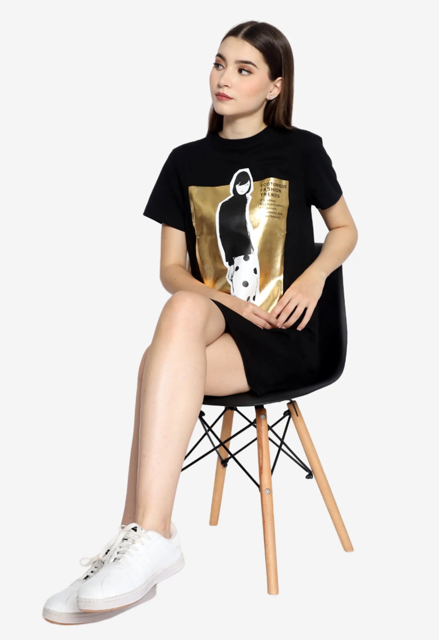 MIYUKI T-shirt Dress | Organic Cotton