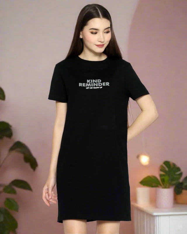 GLOW UP T-shirt Dress | Organic Cotton